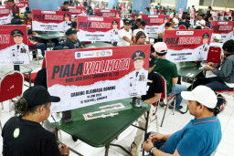 Sebanyak 256 pasang peserta bertanding memperebutkan total hadiah Rp73,3 juta pada ajang yang digelar dalam rangka Hari Jadi Kota Surabaya ke-733