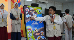 Salah satu peserta Portground mempresentasikan kepelabuhanan