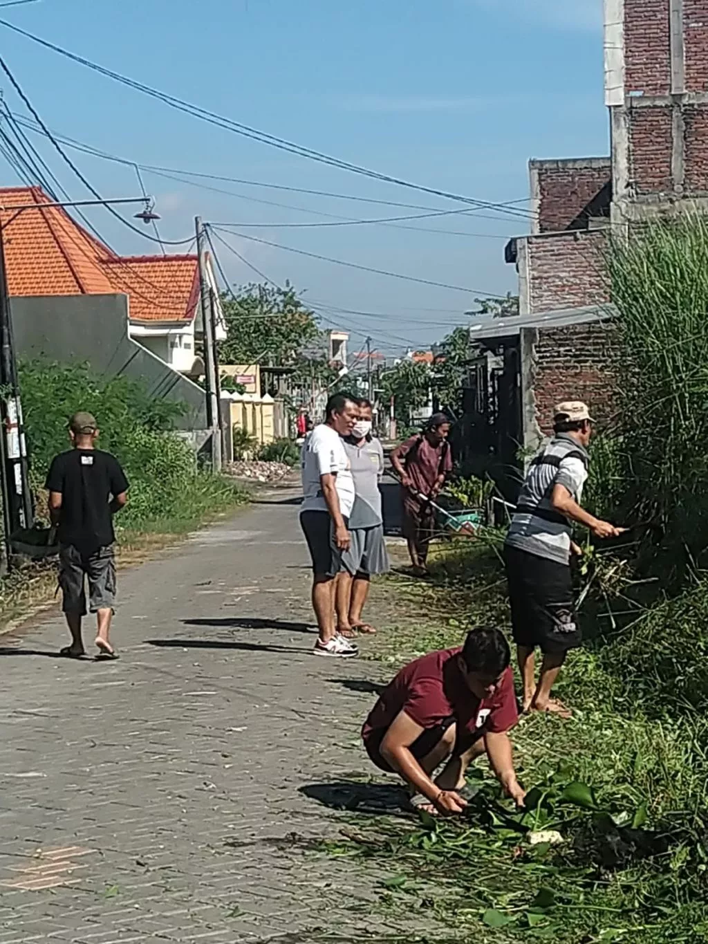 Kerja Bakti di Tambak Medokan Ayu gang 3A, Surabaya