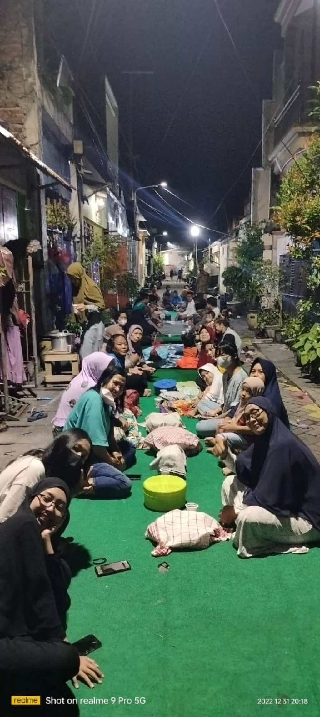 RT 3 Lebak Rejo Gelar Barikan di Malam Tahun Baru